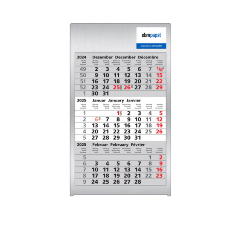 3-Monats-Tischkalender 2026 / 2027