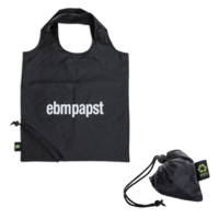Schwarzer Faltshopper aus rPET