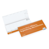 Weekly desk calendar 2026